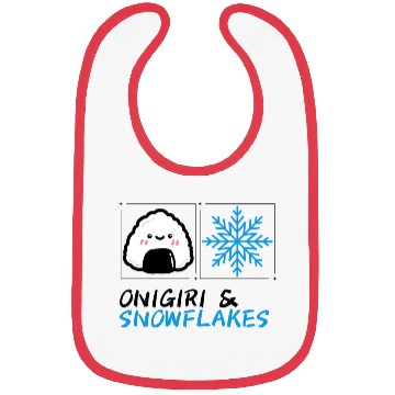 Discover Onigiri and Snowflakes for the Holidays Bibs