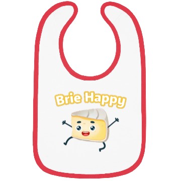 Discover Brie Happy: Cheesy Pun for Cheese Lovers Bibs