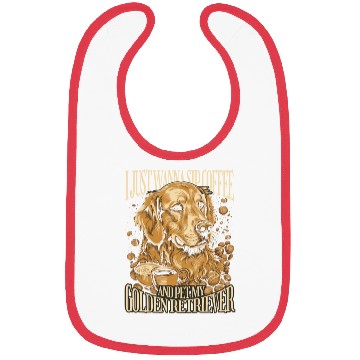 Discover Golden retriever dog realistic Bibs