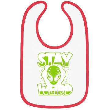 Discover Stay Weird Extraterrestrial Ufo Conspiracy Alien Bibs