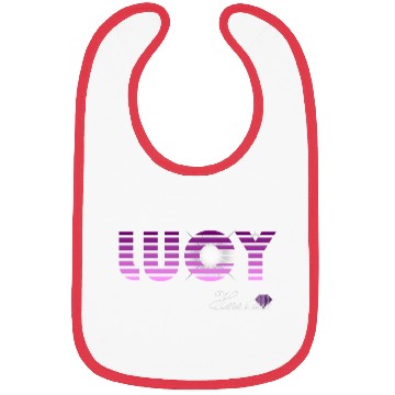 Discover Lucy pink and violet - Latin's etymology - Light Bibs