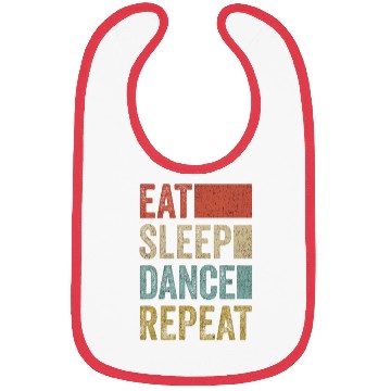 Discover Stylish Retro 70´s Eat Sleep Dance Repeat Bibs