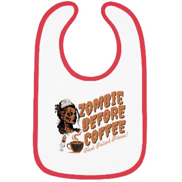 Discover Zombie nurse when not caffeinated: Graveyard shift Bibs