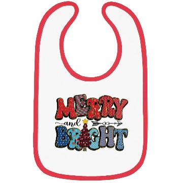 Discover Merry and Bright Chistmas Tree Family Christmas Bibs