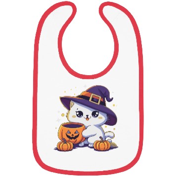 Discover Cute Cat Halloween 3 Bibs