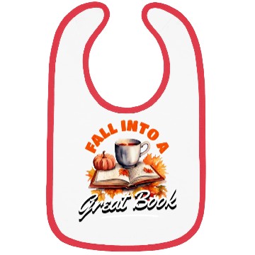 Discover Fall Into A Great Book Bibs