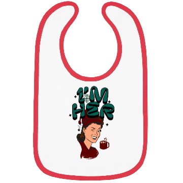 Discover Im Her! Christmas/ Mrs. Claus design Bibs