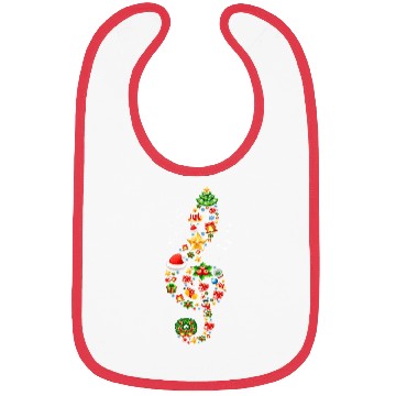 Discover Christmas Musical Note Music Lover Teacher Sing Bibs
