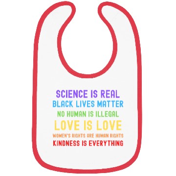 Discover Science Is Real Black Lives Matter Bibs