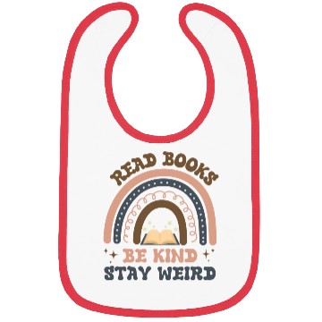 Discover Read Books Be Kind Stay Weird Bibs
