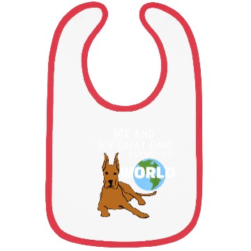 Discover Great Dane Lover My World Bibs