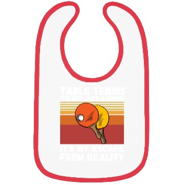 Discover Table Tennis Ping Pong Player Lover Bibs