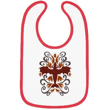 Discover Folk Art Dragon Illustration Bibs