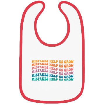 Discover Groovy Mistakes Help Us Grow - Back To School Bibs