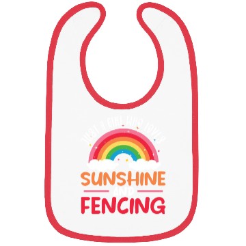 Discover Just A Girl Who Loves Sunshine And Fencing Bibs
