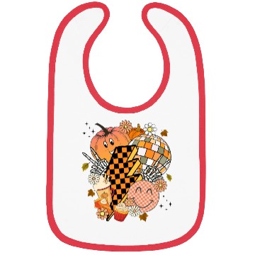 Discover Pumpkin lightning Bibs