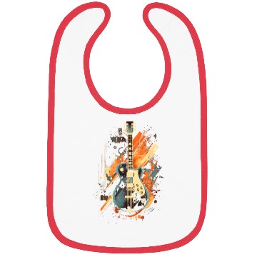 Discover Guitar Music Vibes Bibs