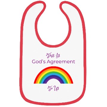 Discover This is God's Agreement to us Purple Bibs