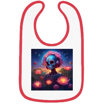 Discover Sugar Skull Lotus Melody Medley Bibs