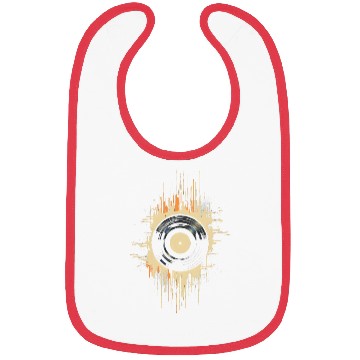 Discover Vinyl Record Splash Bibs