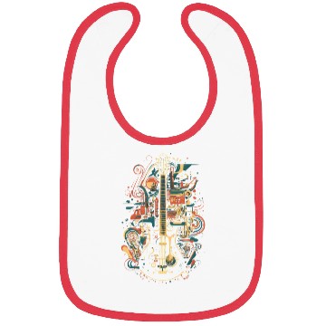 Discover Guitar Music Dreams Bibs