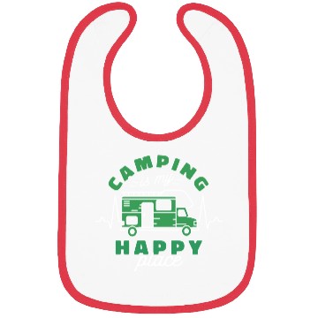 Discover Camping is my happy place Bibs