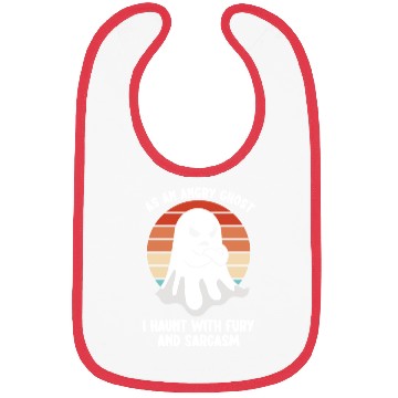 Discover Ghost Hunter Funny Ghost Angry Ghost Halloween Bibs