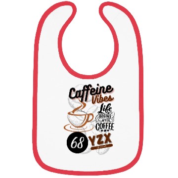 Discover Vintage caffeine vibes Bibs