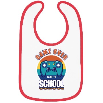 Discover Videogames Retro Sunset Gamer Back to School Bibs
