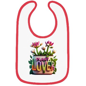 Discover Plant Lover, Flower Lover 3D Aesthetic Design Bibs
