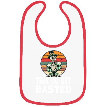 Discover Time To Get Basted - For Thanksgiving St Patricks Bibs