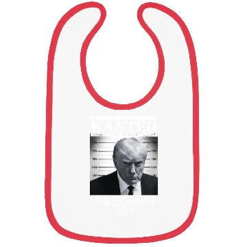Discover Wear this "President 2024 Trump Mug Shot Bibs