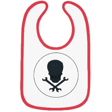 Discover skull and cross wrenches icon Bibs
