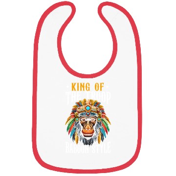 Discover Baboon Monkey Lover Wildlife Animal Zookeeper Bibs