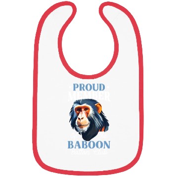 Discover Baboon Monkey Lover Wildlife Animal Zookeeper Bibs