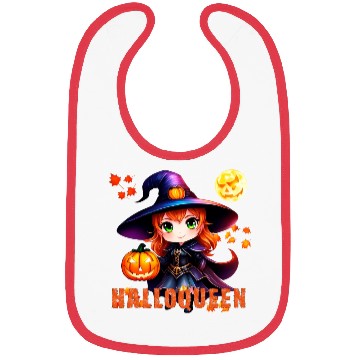 Discover Hallo Queen Witch in a hat Bibs