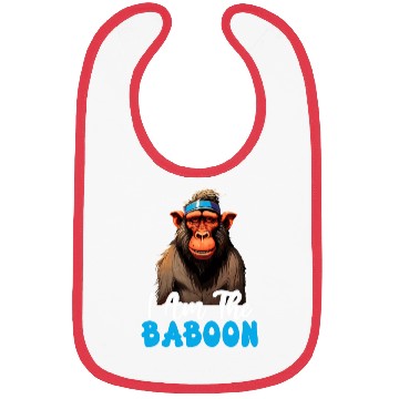 Discover Baboon Monkey Lover Wildlife Animal Zookeeper Bibs