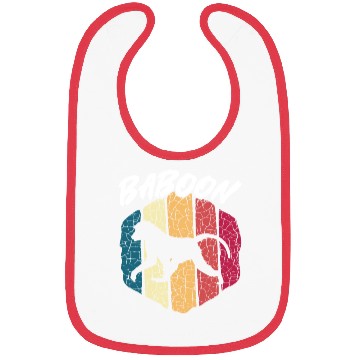 Discover Baboon Monkey Lover Wildlife Animal Zookeeper Bibs