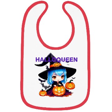 Discover Hallo Light Blue Witch Bibs