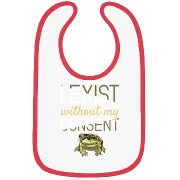 Discover I Exist Without My Consent Frog Bibs