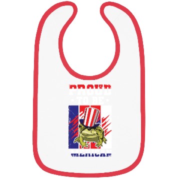 Discover Proud To Be Merica Frog Bibs