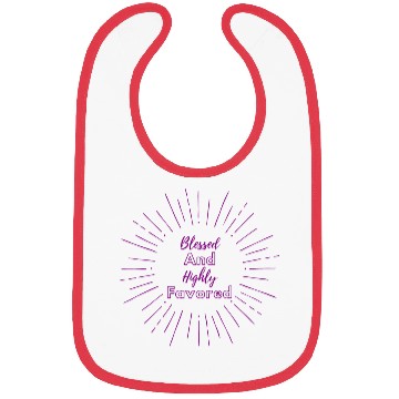Discover Blessed and Highly Favored Purple Bibs