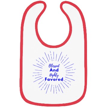 Discover Blessed and Highly Favored Blue Bibs