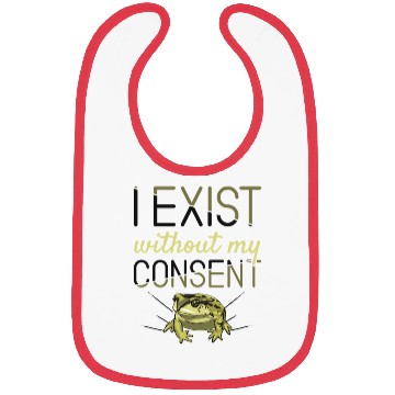 Discover I Exist Without My Consent Frog Bibs