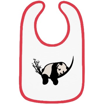 Discover panda, graphic design, Bibs
