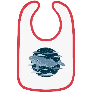 Discover Humpback Whale Animal Art Bibs