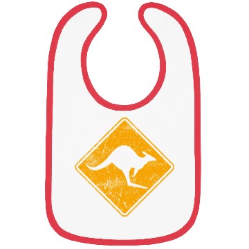 Discover Outback Kangaroo Crossing Road Sign Bibs