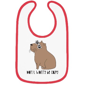 Discover Don t Worry Be Capy Awesome Cute Capybara Bibs