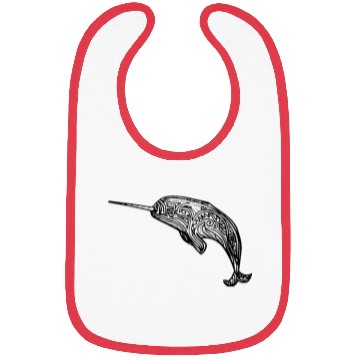 Discover Narwhal Swirl Bibs
