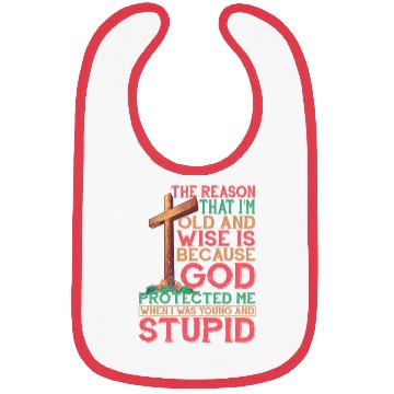 Discover God Protected Me When I Was Young And Stupid 4 Bibs